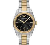 Emporio Armani Relojes para Hombre, Movimiento cronógrafo de Cuarzo con Tres Agujas y Caja de 41mm con Correa de Piel o Acero Inoxidable