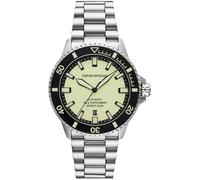 Emporio Armani Reloj Analógico para Hombres de Mecánico de Cuerda Manual con Correa en Acero Inoxidable AR60083