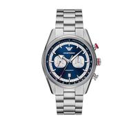 Emporio Armani Reloj cronógrafo de acero inoxidable para hombre (modelo: AR11676), plateado