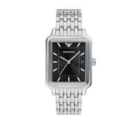 Emporio Armani Reloj de Acero Inoxidable con Fecha de Tres manecillas