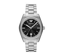 Emporio Armani Reloj de acero inoxidable con tres manecillas para hombre (modelo: AR11622), plateado, Moderno