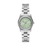Emporio Armani Reloj de acero inoxidable con tres manecillas para mujer (modelo: AR11656), plateado