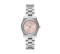 Emporio Armani Reloj de acero inoxidable con tres manecillas para mujer (modelo: AR11658), Plata/rosa degradado, Federica
