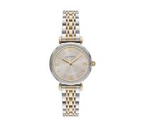 Emporio Armani Reloj de acero inoxidable de dos manecillas y dos tonos para mujer (modelo: AR11702)