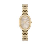Emporio Armani Reloj de acero inoxidable dorado de dos manecillas para mujer (modelo: AR11707)