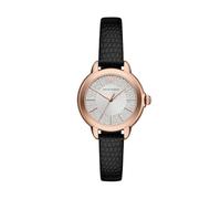 Emporio Armani Reloj de mujer con correa de acero inoxidable o piel; reloj de vestir para mujer
