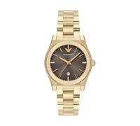Emporio Armani Reloj de Señora, 32mm Movimiento de Cuarzo con Fecha a Tres Agujas y Correa de Acero Inoxidable