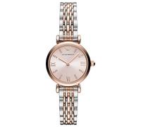 Emporio Armani Reloj para mujer, 28mm movimiento de cuarzo a dos agujas con correa de acero o piel