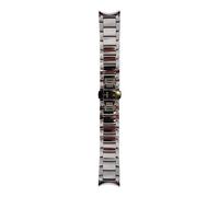 Emporio Armani Relojes de pulsera para hombre, 24 mm, cerámica negra, correa de repuesto original para AR1451, Negro, Pulsera