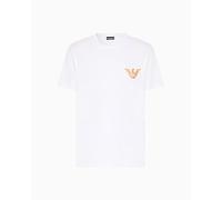 EMPORIO ARMANI Round-Neck T-Shirt Camiseta, Blanco, S para Hombre