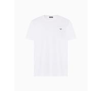 EMPORIO ARMANI Round-Neck T-Shirt Camiseta, Blanco, S para Hombre