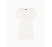 EMPORIO ARMANI S/Sleeve Crew Neck T-Shirt Camiseta, Blanco, L para Mujer