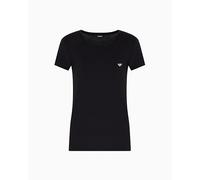 EMPORIO ARMANI S/Sleeve Crew Neck T-Shirt Camiseta, Negro, L para Mujer