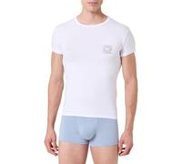 EMPORIO ARMANI S/Sleeve T-Shirt Camiseta, Blanco Brillante, Hombre