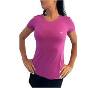 EMPORIO ARMANI S/Sleeve V Neck T-Shirt Camiseta, Bouganville, M para Mujer