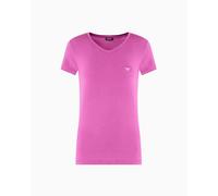 EMPORIO ARMANI S/Sleeve V Neck T-Shirt Camiseta, Bouganville, Mujer