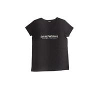EMPORIO ARMANI S/Sleeve V Neck T-Shirt Camiseta, Negro, M para Mujer