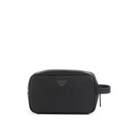 Emporio Armani Saffiano Animation Neceser negro, imitación de cuero, 23 x 14 x 8cm