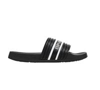 Emporio Armani Sandalias de piscina de diseño con logotipo, negro/blanco, negro y blanco, 42 EU