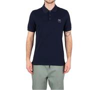 EMPORIO ARMANI Satin Label Polo Beachwear Camiseta, Armani BLU, XXL para Hombre