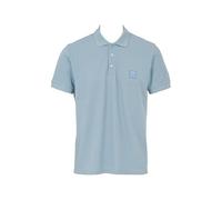 EMPORIO ARMANI Satin Label Polo Beachwear Camiseta, Ashley Blue, S para Hombre