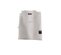 EMPORIO ARMANI Satin Label Polo Beachwear Camiseta, Blanco, XXL para Hombre