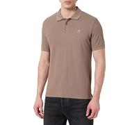 EMPORIO ARMANI Satin Label Polo Beachwear Camiseta, Nogal, M para Hombre