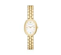 Emporio Armani Sinfonia Reloj de Dos Agujas de Acero Inoxidable Dorado