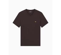 Emporio Armani Soft Modal T-Shirt Camiseta, marrón, L para Hombre