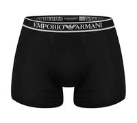 Emporio Armani Stretch Cotton Core Logoband 3-Pack Boxer Hombre, Negro (Black/Black/Black), S