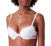 Emporio Armani Stretch Cotton Logoband Push Up Bra Mujer, Blanco (White), 32B