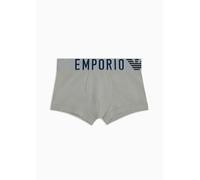 Emporio Armani Stretch Cotton Megalogo Trunk Hombre, Gris (Stone), L