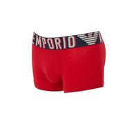 Emporio Armani Stretch Cotton Megalogo Trunk Hombre, Rojo (Red), XL