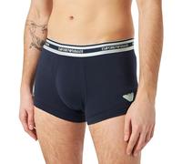 Emporio Armani Stretch Cotton Shiny Logoband Trunk Hombre, Azul (Marine), M