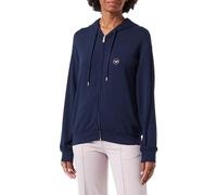 Emporio Armani Studs Micromodal Loungewear Zip Sweatshirt Mujer, Azul (Marine), M