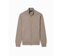 Emporio Armani Sudadera básica de Rizo Abierta para Hombre (Paquete de 1), marrón, L