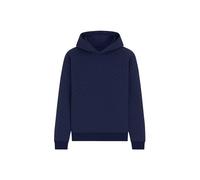 Emporio Armani Sudadera con Capucha para Hombre Interlock Jacquard Azul XL, Azul, XL