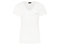 Emporio Armani T-Shirt, Camiseta V-Neck Mujer, Blanco (White), L
