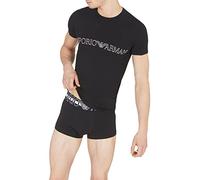 Emporio Armani T-Shirt Megalogo, Camisa para Hombre, Negro (Black 12), XL