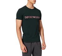 Emporio Armani T-Shirt Megalogo Camiseta, Hombre, Verde (Beetle), M