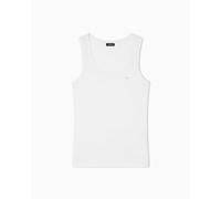 EMPORIO ARMANI Tank Camiseta, Blanco, M para Mujer