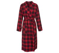Emporio Armani Tartan Christmas Viscose Nightgown Bata de baño, SCOZZESE Rosso/Nero, XS De Las Mujeres