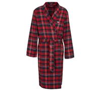 Emporio Armani Tartán Flannel Dressing Gown Nightgown, Marín Escocés/Rojo, L para Hombre