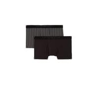 Emporio Armani Tartan Gift Box 2-Pack Trunk Bañador, Stampa Righe/Nero, S de los Hombres