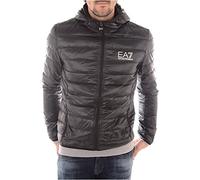 Emporio Armani Train Core Down Hooded Jacket Chamarra de Plumas, Negro (, XXL para Hombre