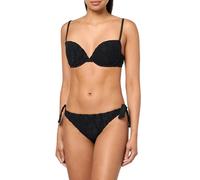 EMPORIO ARMANI Triangle Juego de Bikini, Logotipo Negro 3D EA, L para Mujer