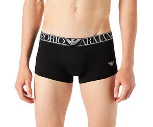 Emporio Armani Trunk Shiny Logoband, Tronco para Hombre, Negro (Black), XL