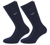 Emporio Armani Underwear 2-Pack Short Socks Medias, Marine, TU de los Hombres