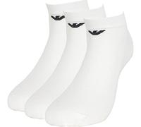 Emporio Armani Underwear 3-Pack In-Shoe Socks Paquete de 3 Calcetines para Zapatos, Off White, L/XL de los Hombres