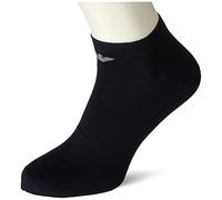 Emporio Armani Underwear 3-Pack In-Shoe Socks With Jacquard Eagle, Paquete de 3 calcetines para zapatos de los hombres, marine, S/M